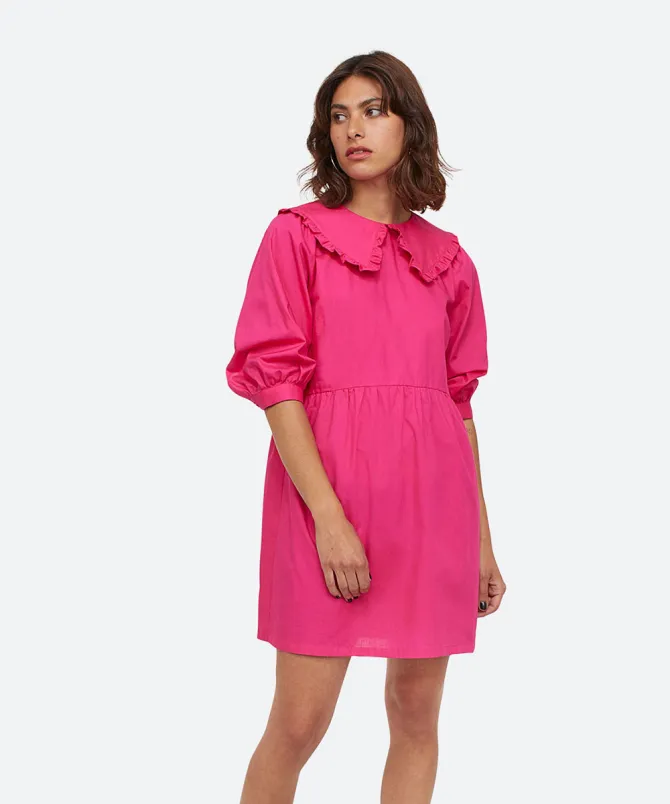 Collared Poplin Dress – Image 2